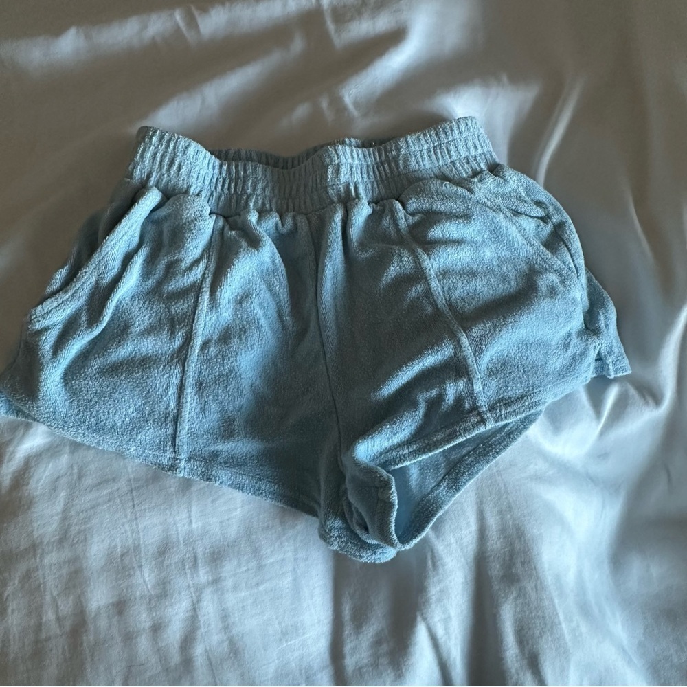 Blue Swim Cover Up Shorts
